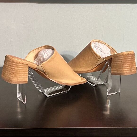 Joie Women’s Olympia Slip On Slide Mule Sandals Size 8, Tan brown block heel - Picture 10 of 16